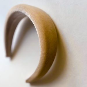 White handmade padded headband